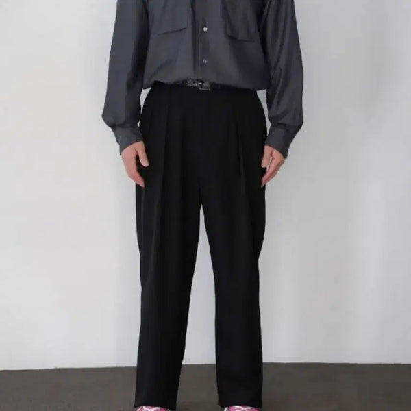 [BUNJANG] Neat Wool Gabardine Chinos Black / 구매 니트 neat 울 개버딘 치노 블랙 52