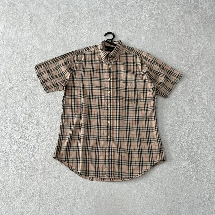 [BUNJANG] Burberry Check Nova Short Sleeve Shirt / L 버버리 체크노바 반팔셔츠 올드스쿨 빈티지