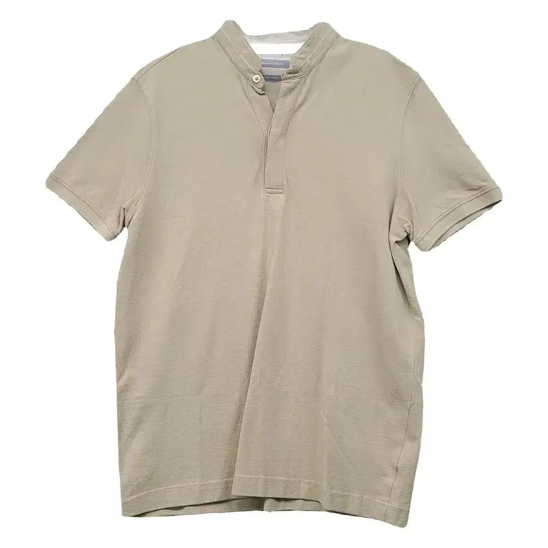 [BUNJANG] Massimo Dutti Beige Casual Short-Sleeve Polo T-Shirt S / 마시모두띠 베이지 캐주얼 반팔 카라티 S