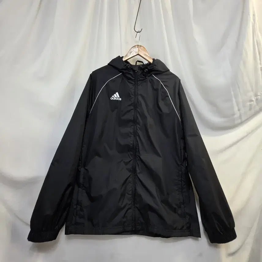 [BUNJANG] Adidas Waterproof Windbreaker Hoodie / 아디다스 정품방수방풍 후드바람막이 105