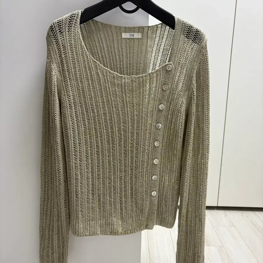 [BUNJANG] It Michaa Knit Light Khaki Size 66 / 잇미샤 니트(라이트 카키 색상, 66 사이즈)