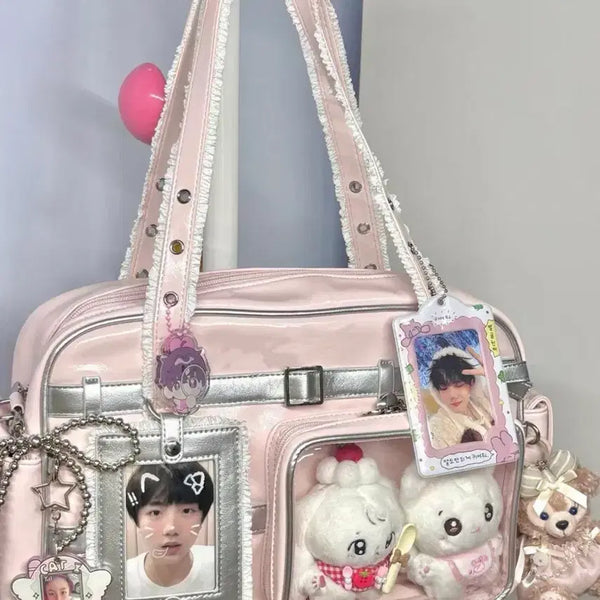 [BUNJANG] Taobao School Bag Plushie Bag Grey / 타오바오스쿨백 이타백 가방 솜인형 그레이
