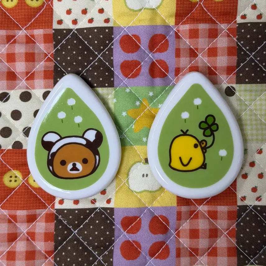 [BUNJANG] Classic Rilakkuma Chopstick Rest Set / 고전 리락쿠마 젓가락 받침대  [일본정품 새상품]