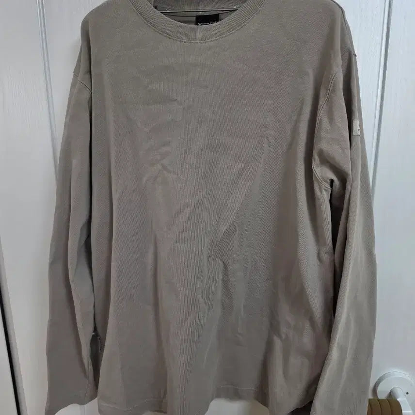 [BUNJANG] Snow Peak Long Sleeve T-Shirt Beige L / 스노우피크 긴팔티셔츠 100~105