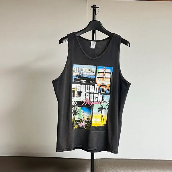 [BUNJANG] Vintage GTA Graphic Print T-Shirt / 빈티지 GTA 나시 반팔 티셔츠