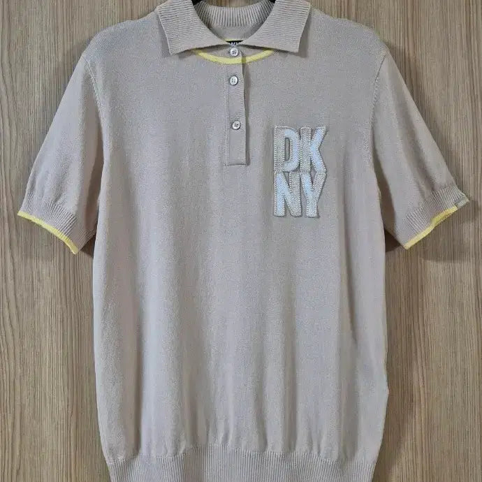 [BUNJANG] DKNY Golf Short Sleeve Knit Beige S / DKNY 골프 반팔니트 베이지 S