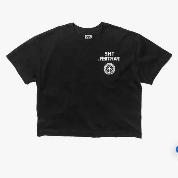 [BUNJANG] Punch Drunk Party 'The Partier' Crop T-Shirt / 펀치드렁크파티즈 The partier crop tee
