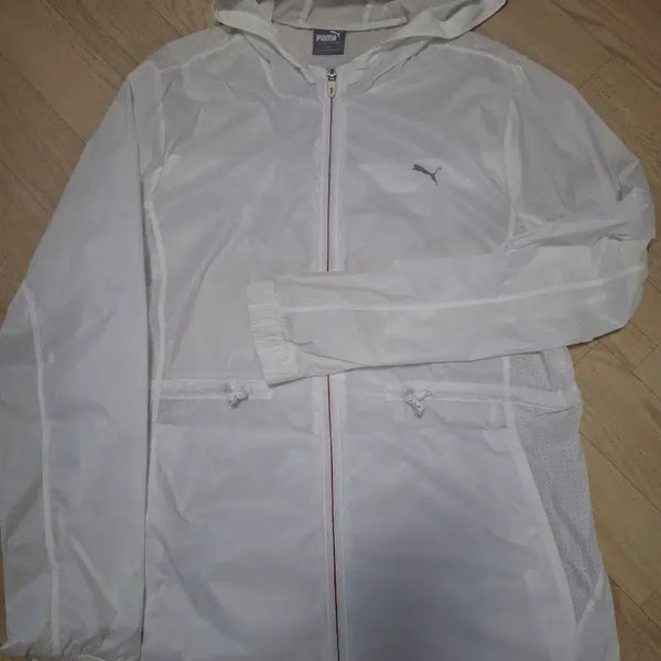 [BUNJANG] Puma White Windbreaker Jumper / 푸마 바람막이 점퍼 화이트