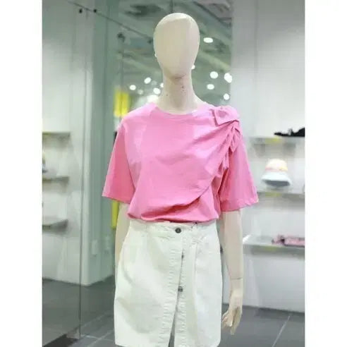 [BUNJANG] Lucky Chouette 24 Ribbon T-Shirt / 럭키슈에뜨 24년 리본 티셔츠