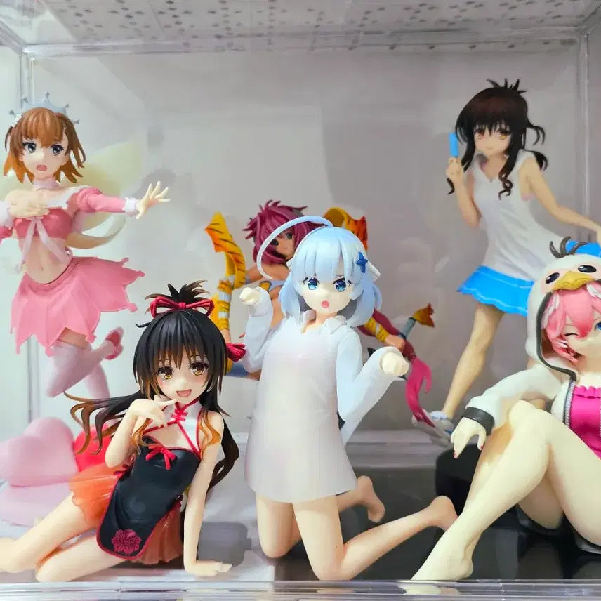 [BUNJANG] FuRyu Bandai Namco Taito Desktop Cute Railgun Bunsyo Musume Figure Bundle Set / 후류 반다이남코 타이토 데스크톱 큐트 초전자포 미소녀 피규어 일괄