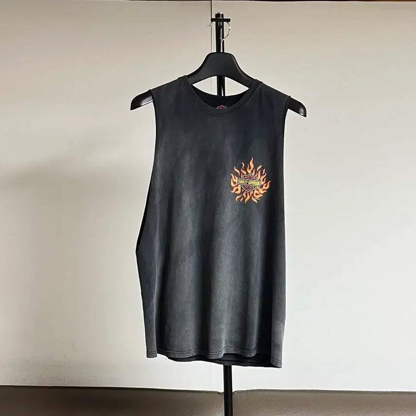 [BUNJANG] Vintage Harley-Davidson Sleeveless T-Shirt / 빈티지 할리데이비슨 나시 반팔 티셔츠