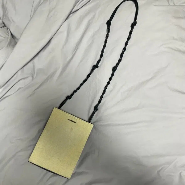 [BUNJANG] Jil Sander Small Leather Canvas Tangle Bag / 질샌더 스몰 레더 캔버스 탱글백