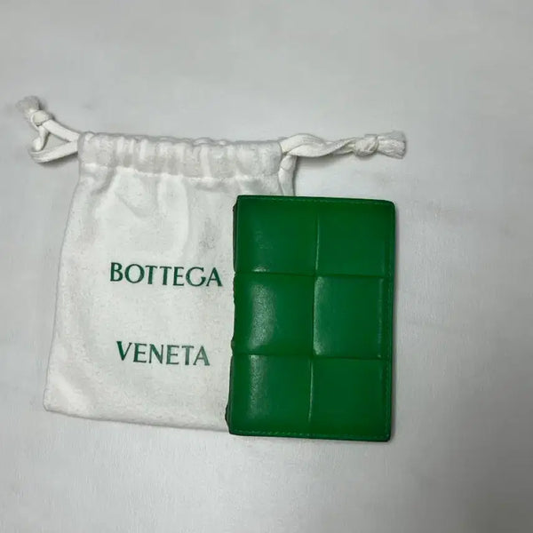 [BUNJANG] Bottega Veneta Cassette Bi-Fold Wallet Green / 보테가베네타 카세트 반지갑 그린