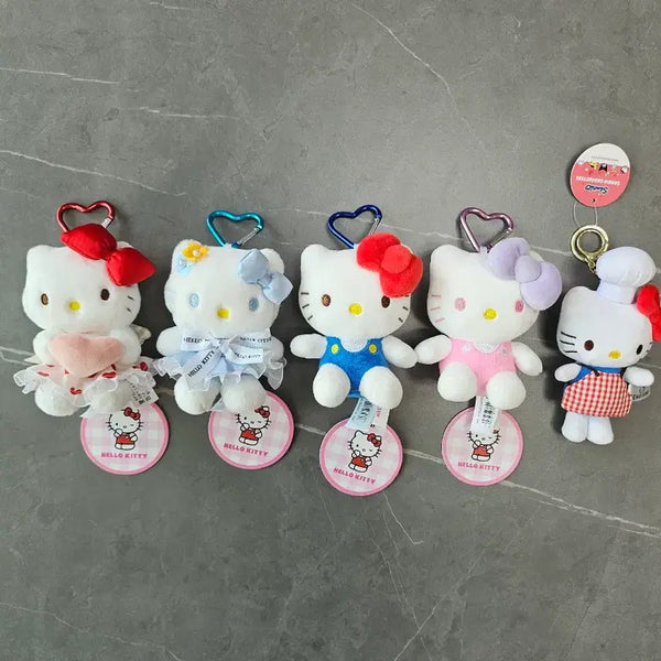 [BUNJANG] Kitty "Heart Carabiner" Keychain Bundle Set / 인형키링 일괄
