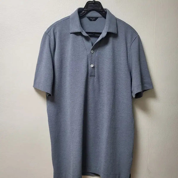 [BUNJANG] Galaxy Men's Polo T-Shirt Blue 100 / 갤럭시 남성 카라 반팔티 100
