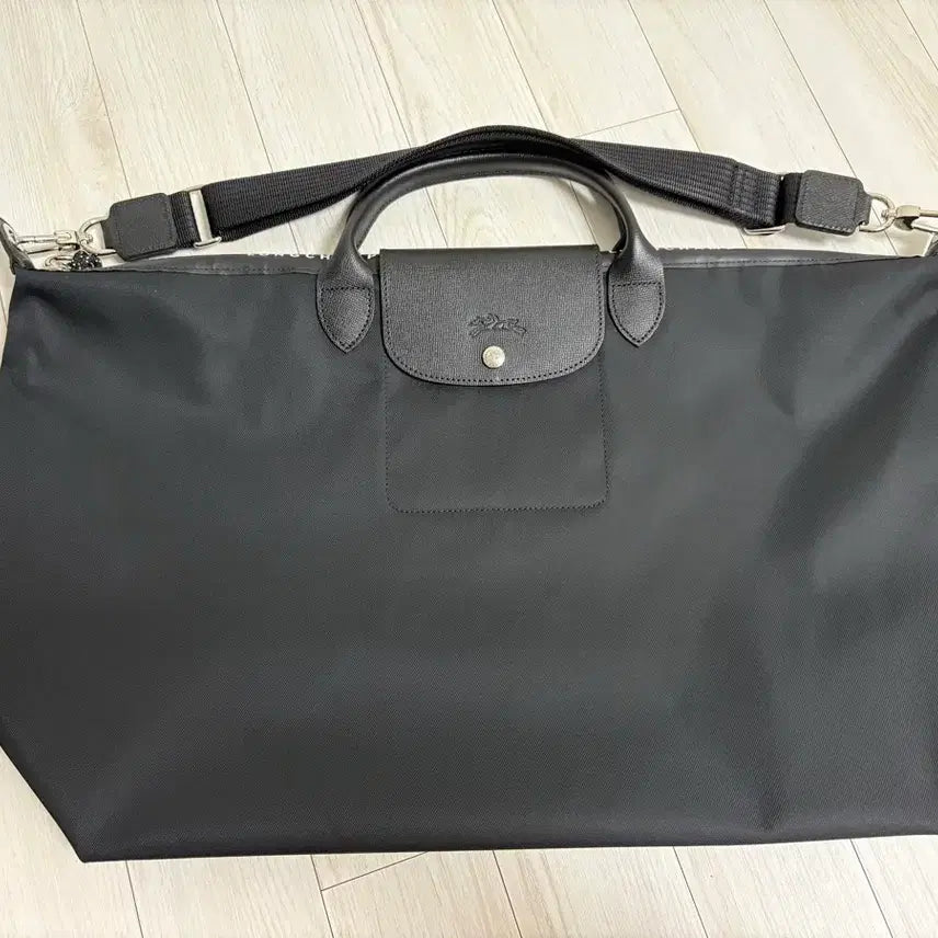[BUNJANG] Longchamp Le Pliage Travel Bag (Black, L Size) / 롱샴 르 플리아쥬 트래블백(블랙 색상, L 사이즈)