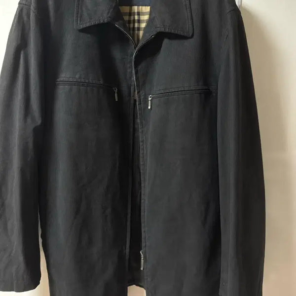 [BUNJANG] Burberry Check Lined Black Jacket / 버버리 체크 안감 블랙 자켓