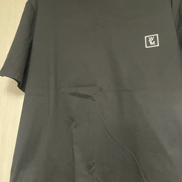 [BUNJANG] Wooyoungmi 24SS Back Logo Short Sleeve T-Shirt Black / [50]24SS우영미 백로고 반팔 블랙