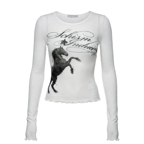 [BUNJANG] SKISM Inducing Flared Sleeve Top / 스키즘인듀싱 홀스 플레어드 슬리브 탑