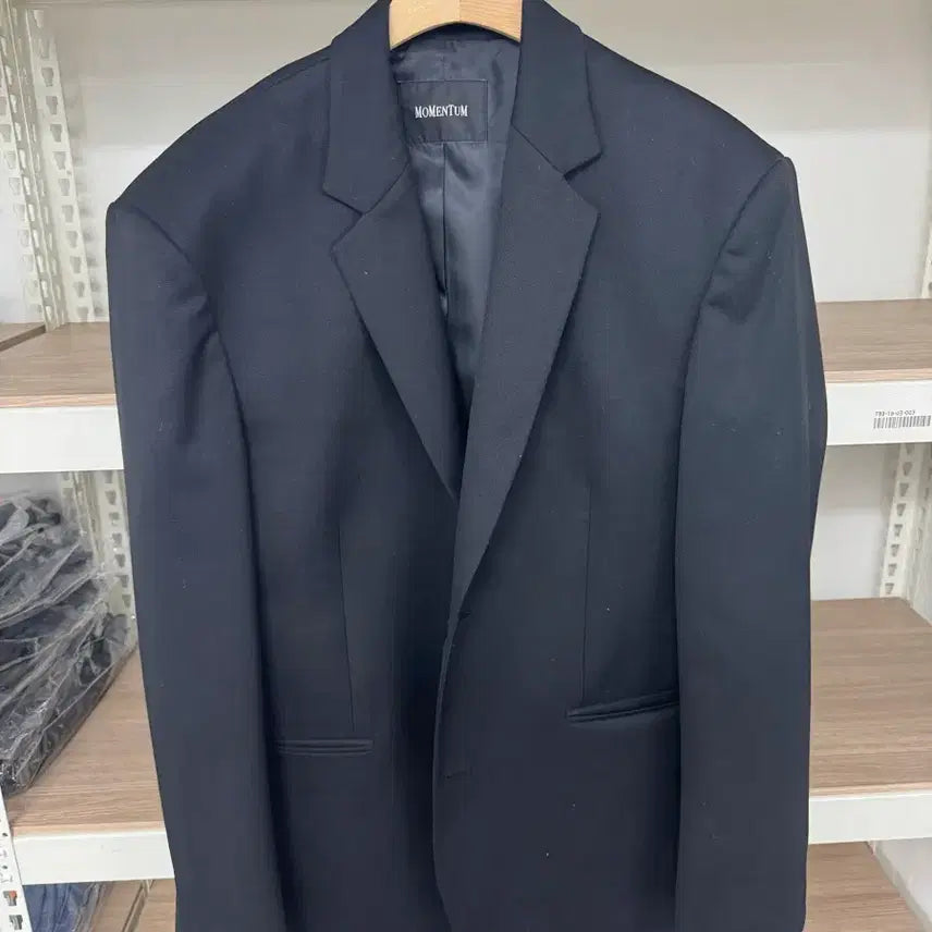 [BUNJANG] Momentum Black Blazer Jacket (M) / 모멘텀(MOMENTUM) 새 상품급 남자 블레이저 자켓 블랙 M