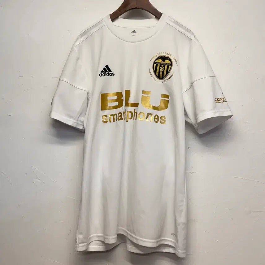 [BUNJANG] Adidas Valencia Lee Kang-in 100th Anniversary 18/19 Season Player Issue Football Jersey / 아디다스 발렌시아 18시즌 100주년 이강인 유니폼