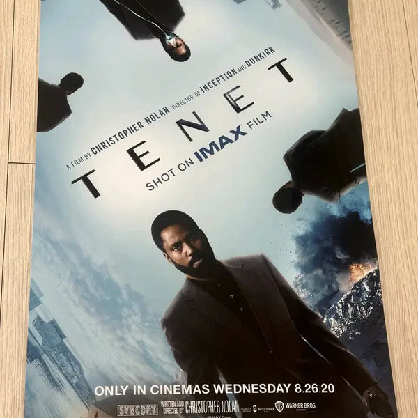 [BUNJANG] Tenet Christopher Nolan IMAX Poster (A3) / [전용박스포장]영화 크리스토퍼놀란 테넷 아이맥스 포스터(A3)