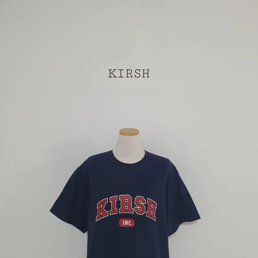 [BUNJANG] Kirsh Big Logo Short Sleeve T-Shirt Navy / 세일)No.26070613 키르시 반팔 빅로고 티셔츠 네이비