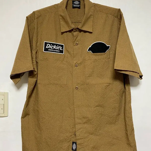 [BUNJANG] Dickies Short Sleeve Work Shirt Khaki Regular Fit M / [DICKIES] 디키즈 반팔 워크 셔츠 M사이즈