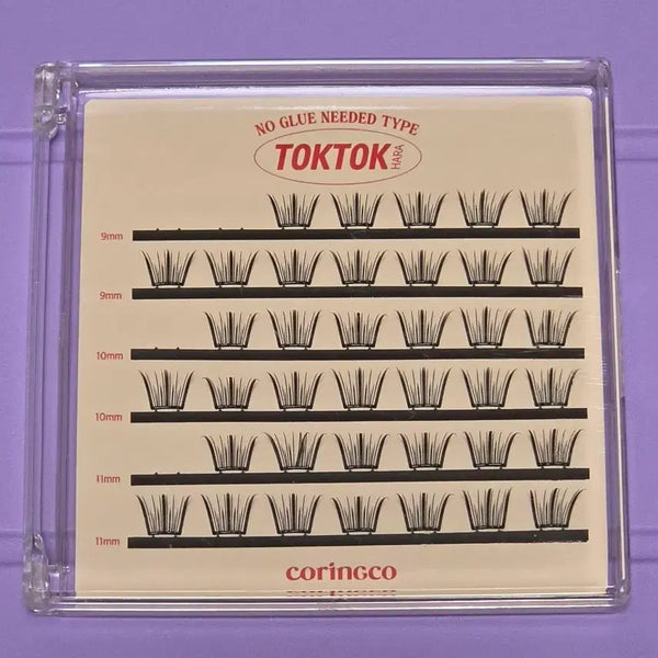 [BUNJANG] Coringco Tok Tok Hara No-Glue Eyelashes - Charming & Half Ready Sets / 코링코 톡톡하라 노글루 속눈썹 챠밍, 하프 레디