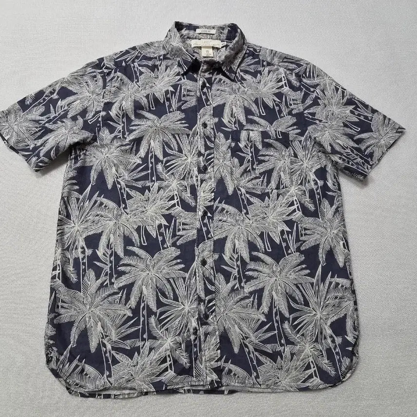 [BUNJANG] H&M Palm Tree Pattern Short-Sleeve Shirt Size 110 / H&M 반팔 셔츠 야자수 패턴 110