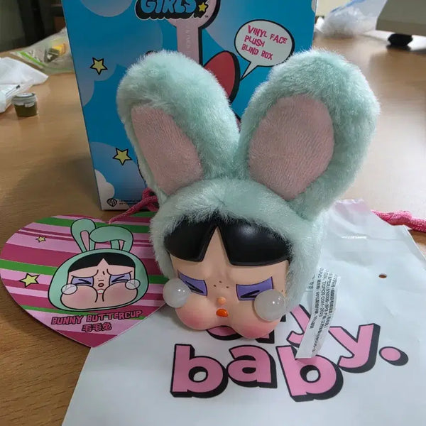 [BUNJANG] Pop Mart CryBaby Powerpuff Girls Keyring Series (Bunny Buttercup) / 팝마트 크라이베이비 파워퍼프걸 키링 시리즈(버니버터컵)