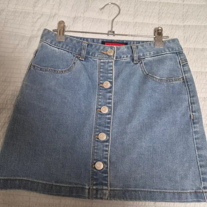 [BUNJANG] Denim Mini Skirt / 청치마