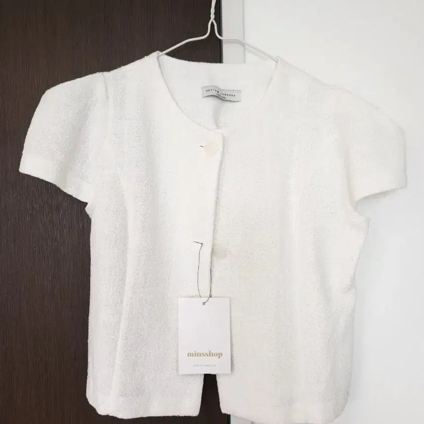 [BUNJANG] Spring Company White Half-Cap Sleeve Summer Jacket / 스프링컴퍼니 반캡소매 여름자켓