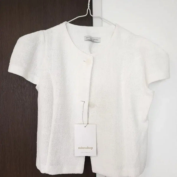 [BUNJANG] Spring Company White Half-Cap Sleeve Summer Jacket / 스프링컴퍼니 반캡소매 여름자켓