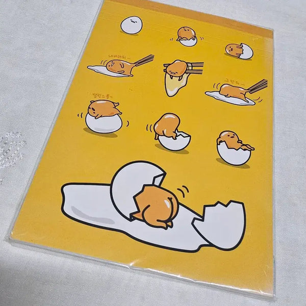 [BUNJANG] Gudetama Notebook Retro Vintage Stationery Sanrio Goods / 구데타마 노트 공책 고전문구 산리오 굿즈 레트로 빈티지 메모 지류