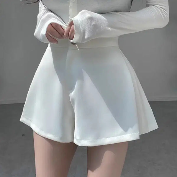 [BUNJANG] A-Line Short Pants (Ivory, Size S) / 아이보리 숏팬츠 S
