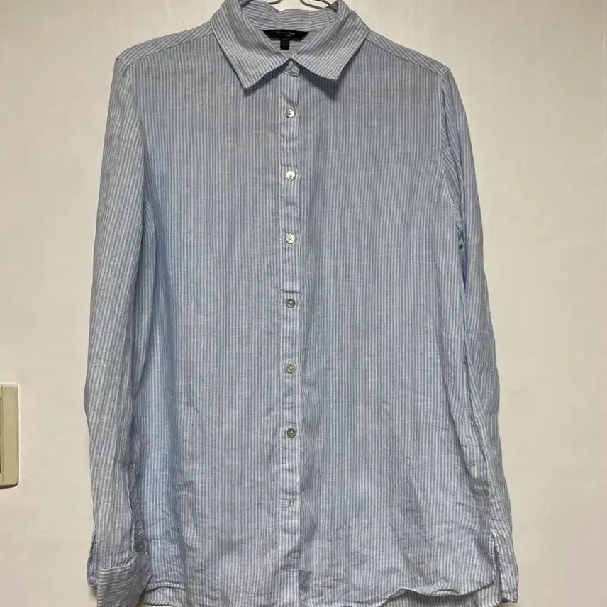 [BUNJANG] Massimo Dutti Women's Linen Stripe Shirt Size 36 / [MASSIMO]  여성용 마시모두띠 린넨 스트라이프 셔츠 36사이즈