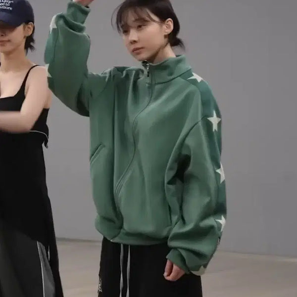 [BUNJANG] Capital Smooth Jersey Stuntman & Woman Track Jacket Light Green / [2] 캐피탈 스무스 저지 스턴트맨 & 우먼 트랙 자켓 라이트 그린