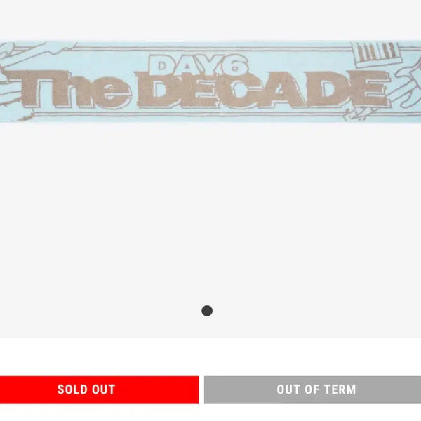 [BUNJANG] DAY6 10th Anniversary Japan Concert Towel / 데이식스 10주년 일본 콘서트 타월