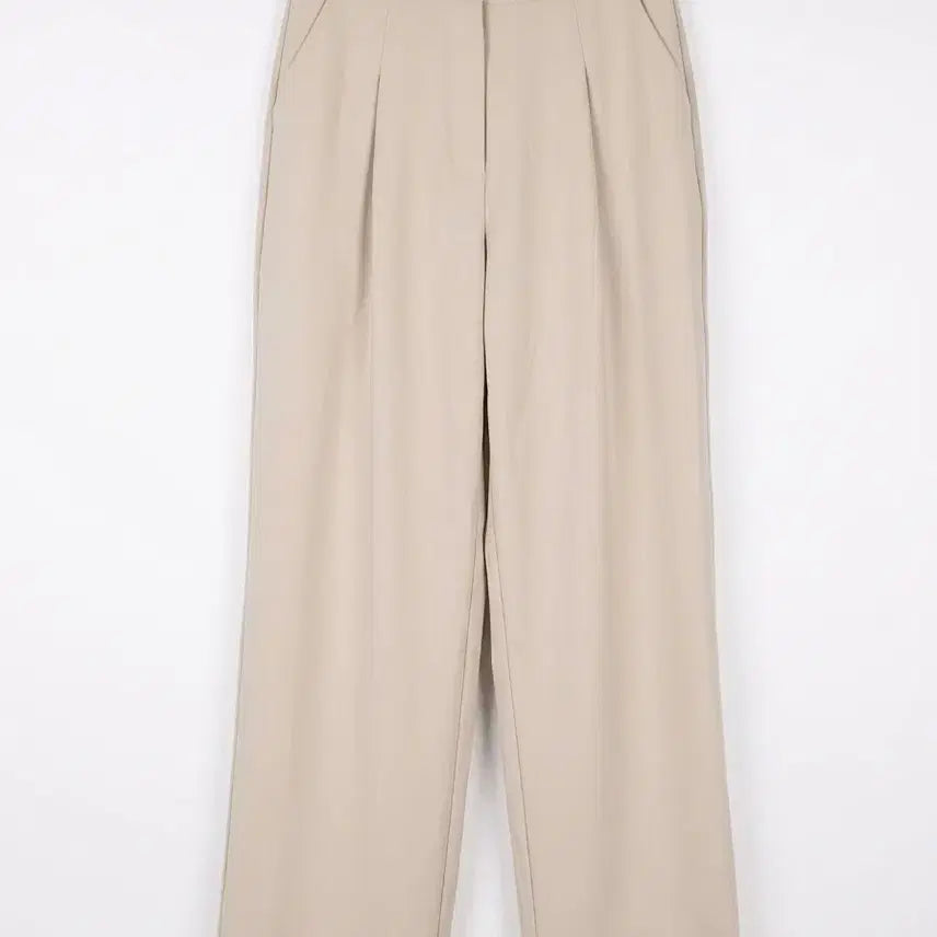 [BUNJANG] Beige Wide Leg Slacks - Size S / 베이지색 와이드 슬랙스 s사이즈