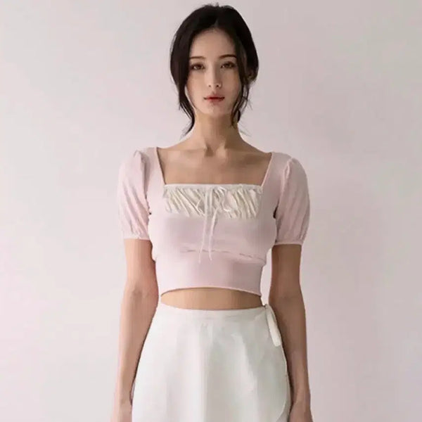 [BUNJANG] Not Your Roses Daisy Top Pink / 낫유어로즈 데이지탑 핑크