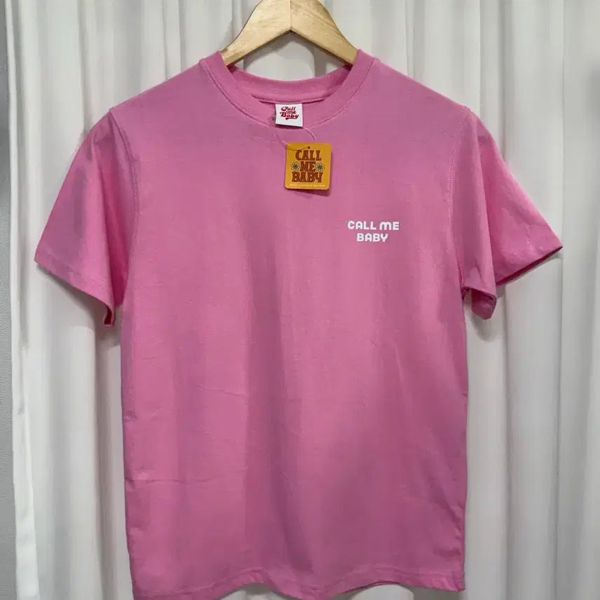 [BUNJANG] Call Me Baby Short Sleeve T-Shirt Pink / [새상품] 콜미베이비 반팔 티셔츠 핑크
