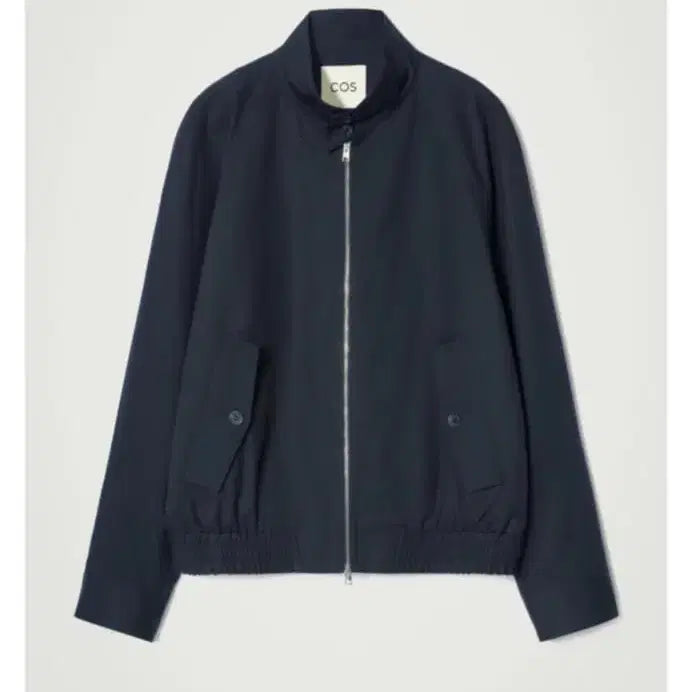 [BUNJANG] COS Water Repellent Harrington Jacket Navy S / COS 워터 리펠런트 헤링턴 재킷 네이비
