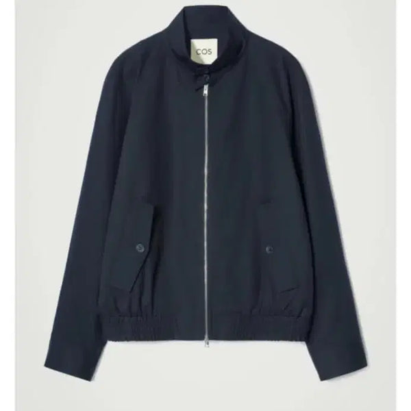 [BUNJANG] COS Water Repellent Harrington Jacket Navy S / COS 워터 리펠런트 헤링턴 재킷 네이비