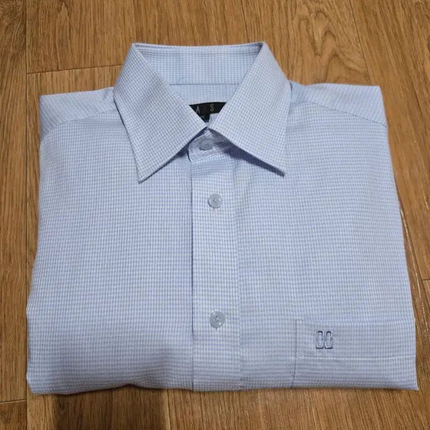 [BUNJANG] Daks Men's Sky Blue Check Shirt (Size 95) / 닥스 남성 스카이블루 체크 셔츠(새상품/95사이즈)