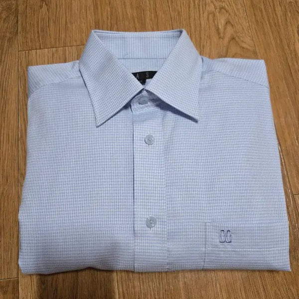 [BUNJANG] Daks Men's Sky Blue Check Shirt (Size 95) / 닥스 남성 스카이블루 체크 셔츠(새상품/95사이즈)