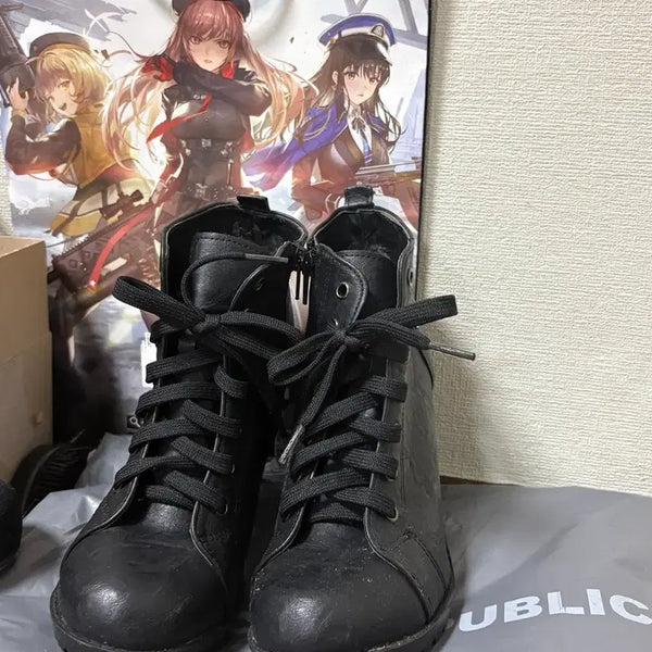 [BUNJANG] Women's Platform Wedge Walker Boots / 키높이 통굽 워커