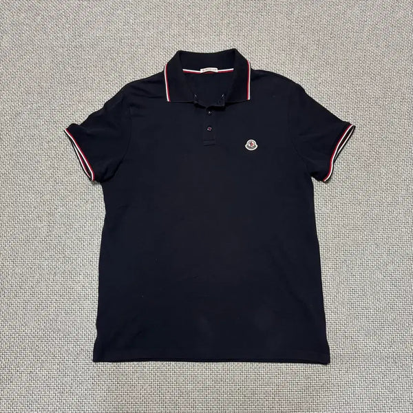 [BUNJANG] Moncler L Size Navy Polo T-Shirt / [L Size] 몽클레어 카라티