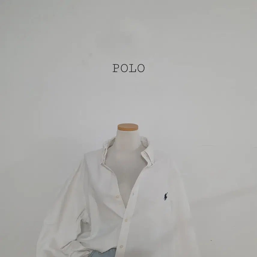 [BUNJANG] Polo Ralph Lauren Oxford Shirt White Pony Logo XXL / No.26070605 큐알 폴로 랄프로렌 옥스포드 셔츠 화이트