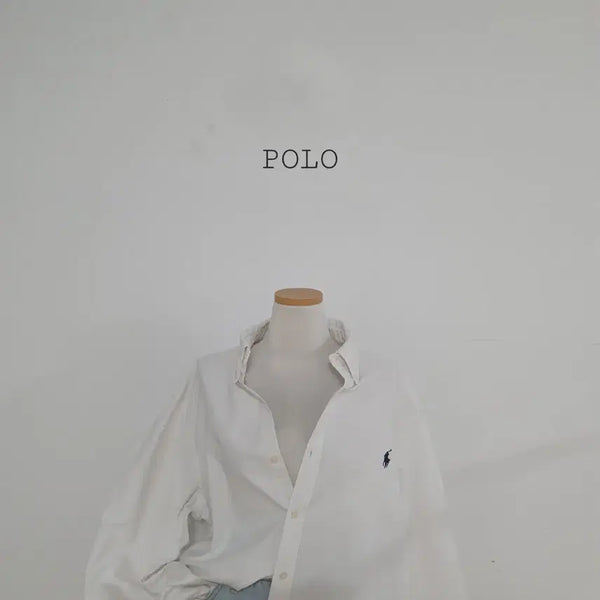 [BUNJANG] Polo Ralph Lauren Oxford Shirt White Pony Logo XXL / No.26070605 큐알 폴로 랄프로렌 옥스포드 셔츠 화이트